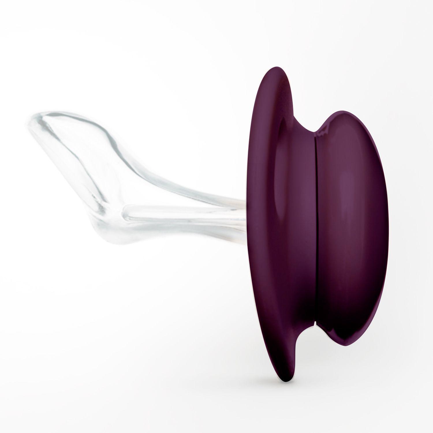CHUPETE DENTAL TETINA ANATOMICA CON ALAS 6M MORADO-3