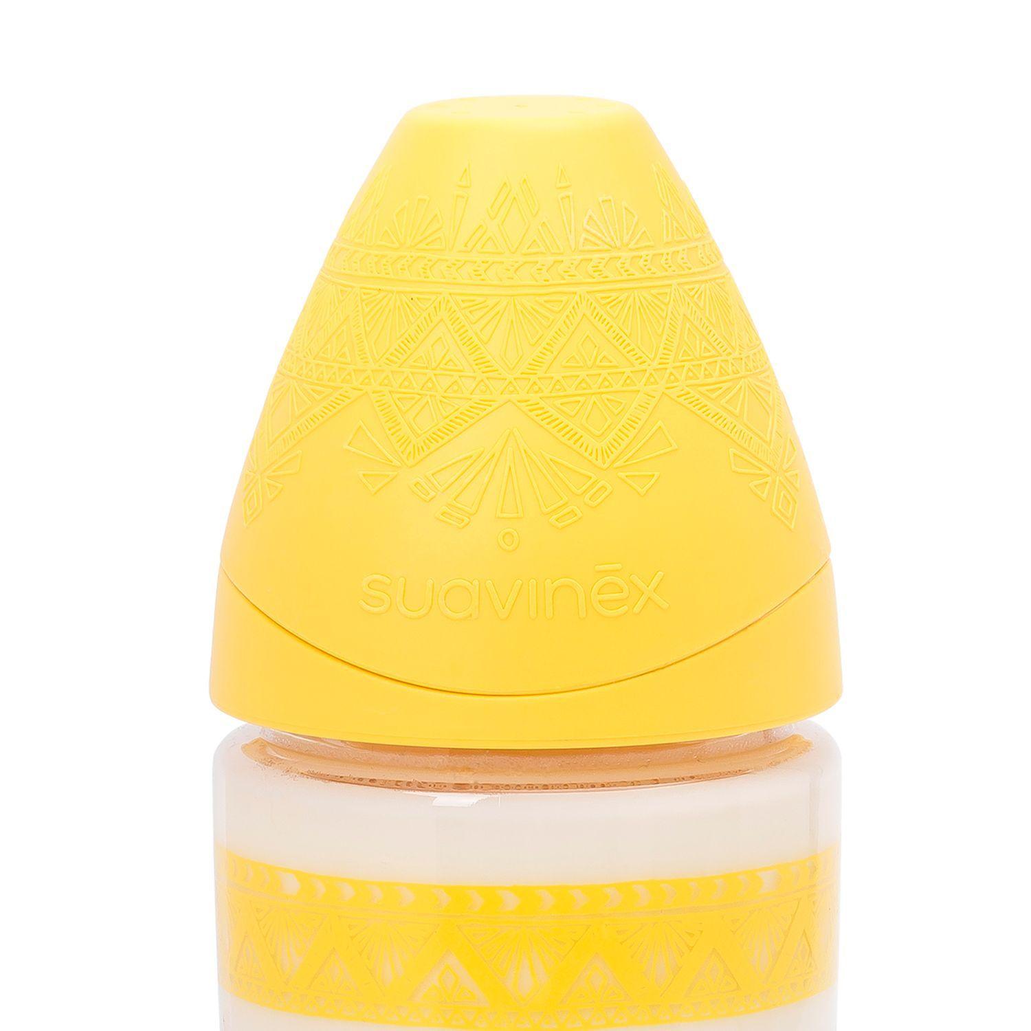 MAMADERA PREMIUM 360 ML TETINA REDONDA SILICONA AMARILLA-3