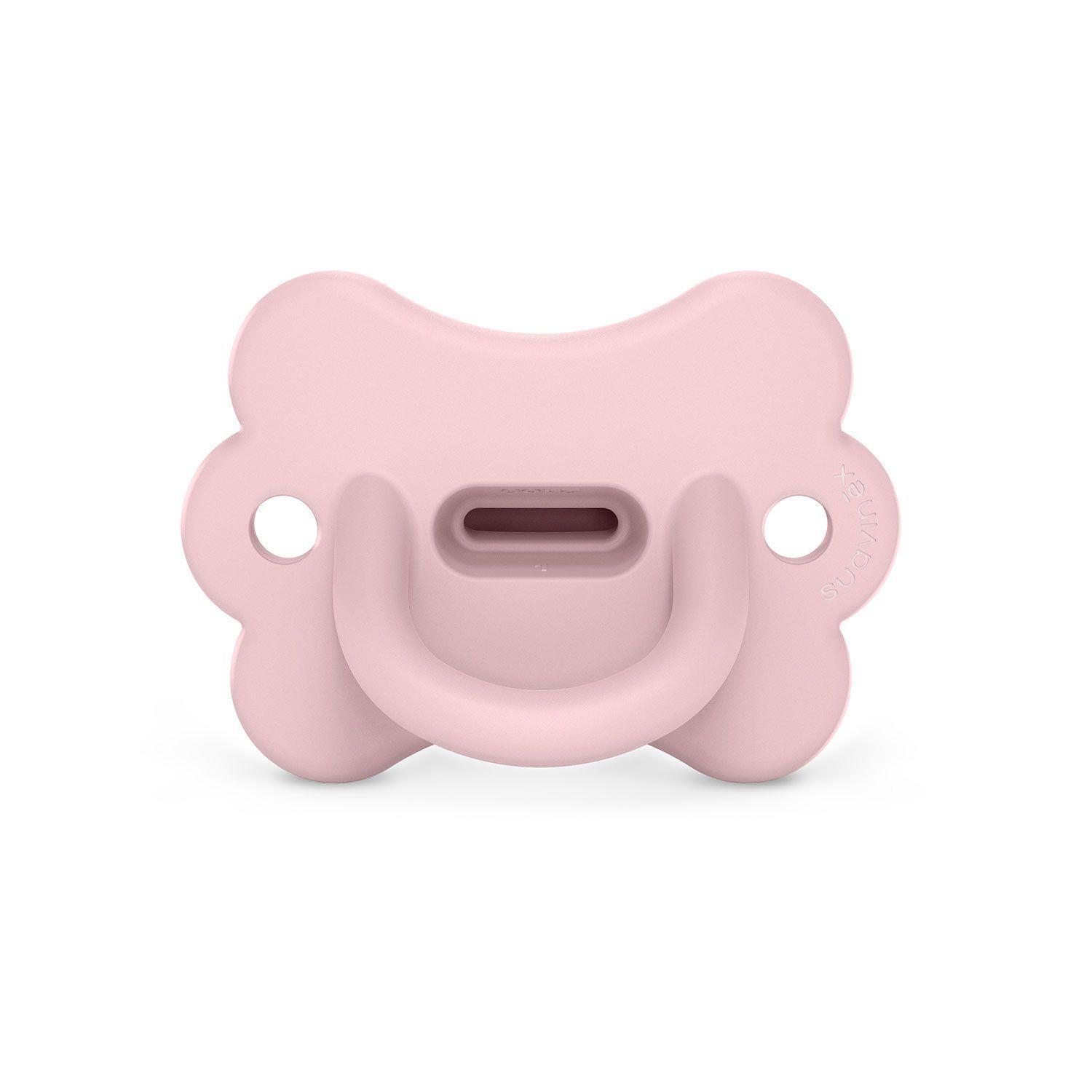 Chupete 0-6 Meses Todosilicona Fisiológico Butterfly Rosa-0