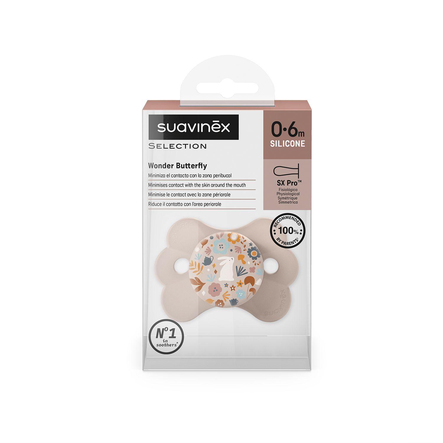 Chupete Wonder Butterfly Rosa Tetina Fisiológica Sx Pro Silicona 0-6 meses-2