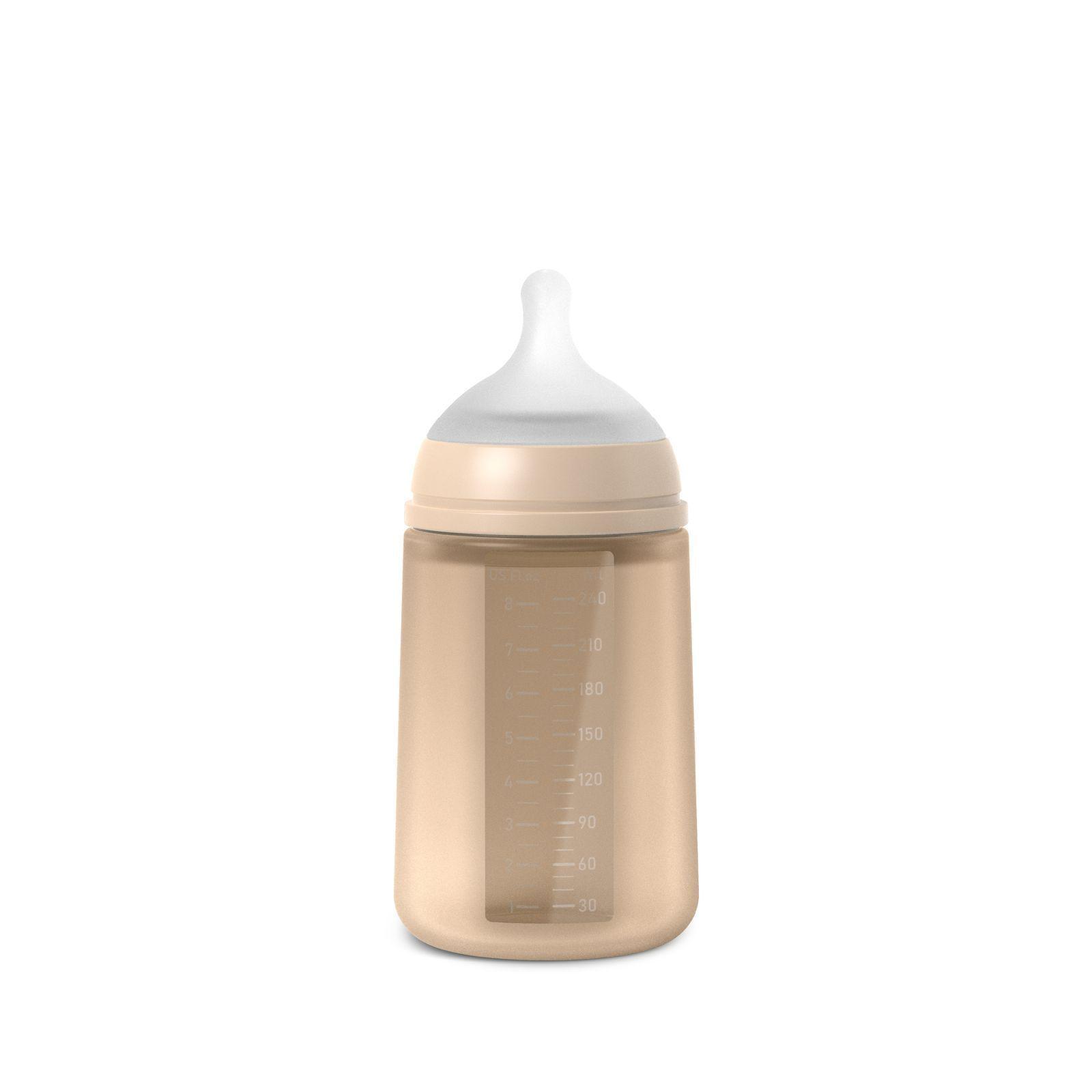 Mamadera 240 Ml Fisiológico Silicona Sx Pro Soft Beige-1