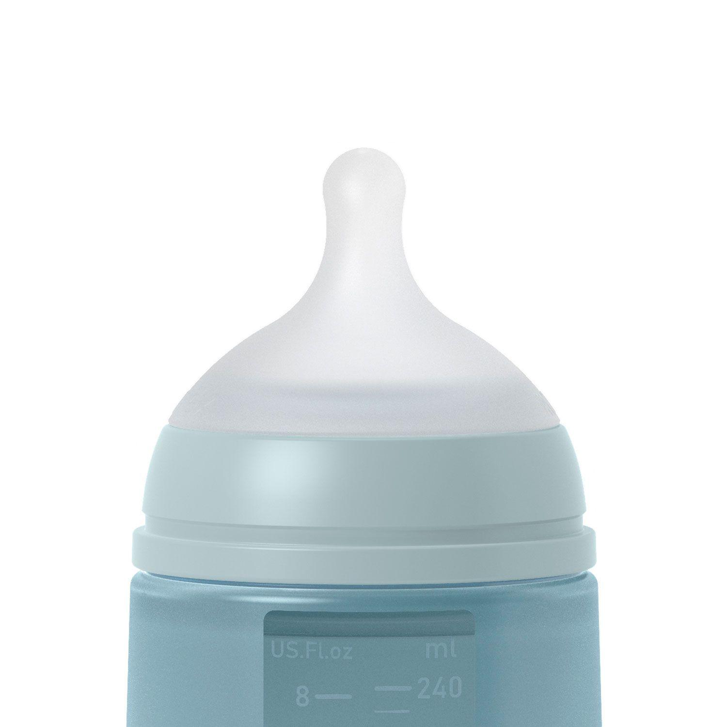 MAMADERA 240 ML SILICONA FISIOLOGICA SX PRO AZUL COLOUR ESSENCE-1