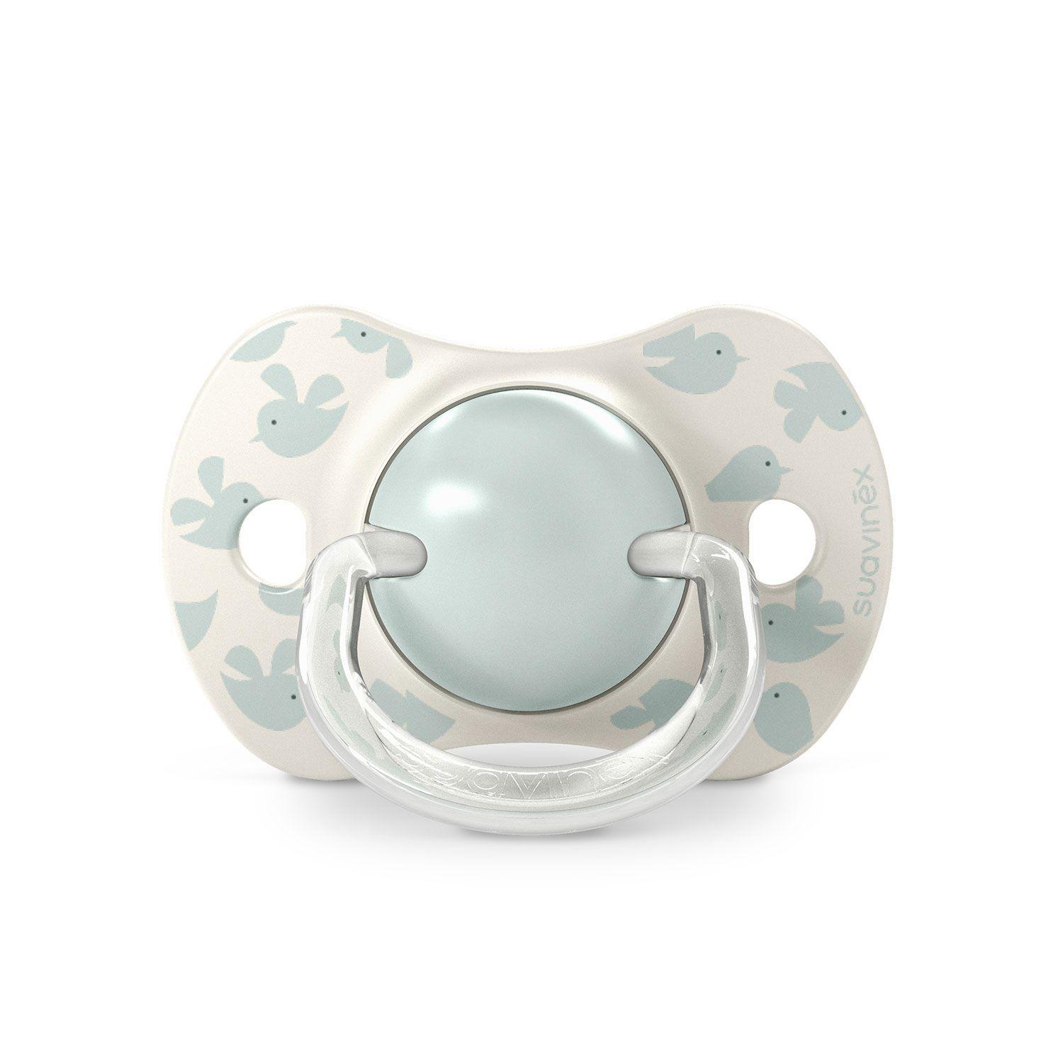 Chupete 6 18 Meses Fisiologico Silicona Birdies Verde-2