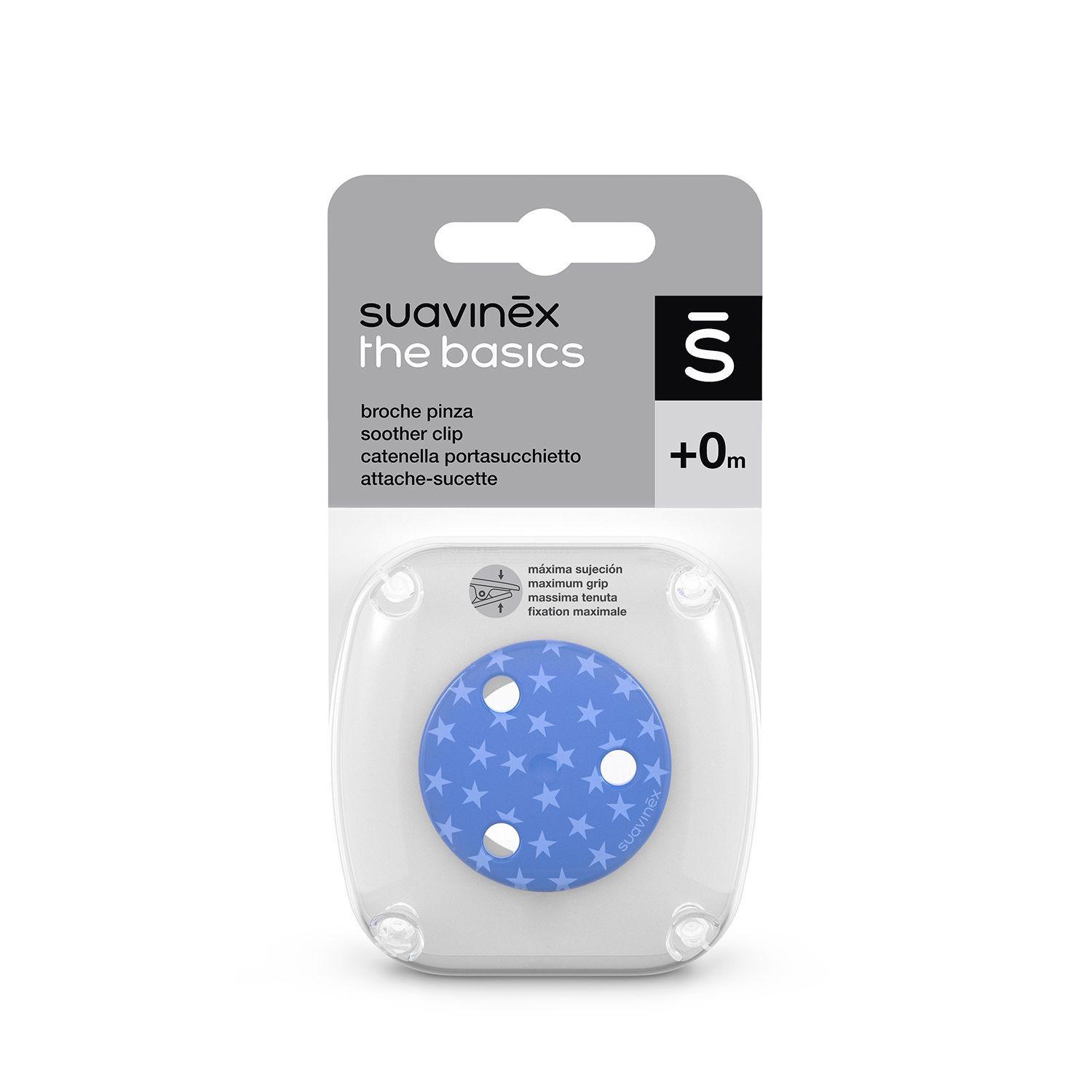 Broche pinza de chupetes +0 meses azul-1