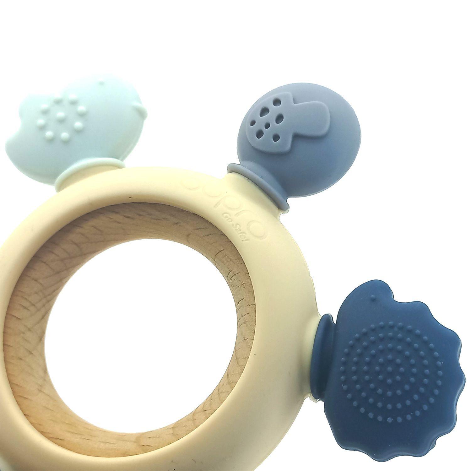 Alivio Suave y Seguro: Mordedor Rueda de Silicona BBPro-4