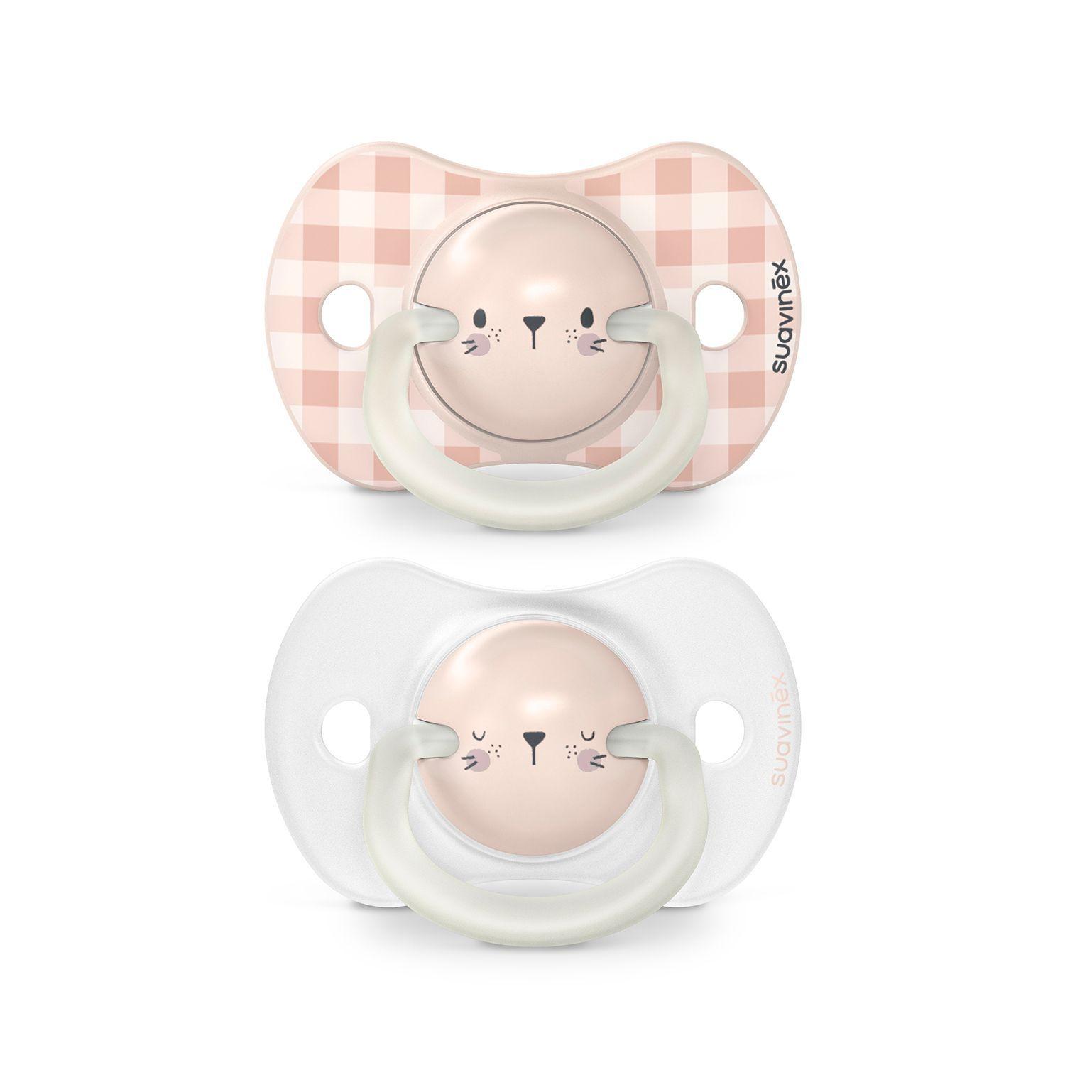 Pack chupete Rabbit Night Day tetina fisiologica sx pro silicona 6-18 meses-0