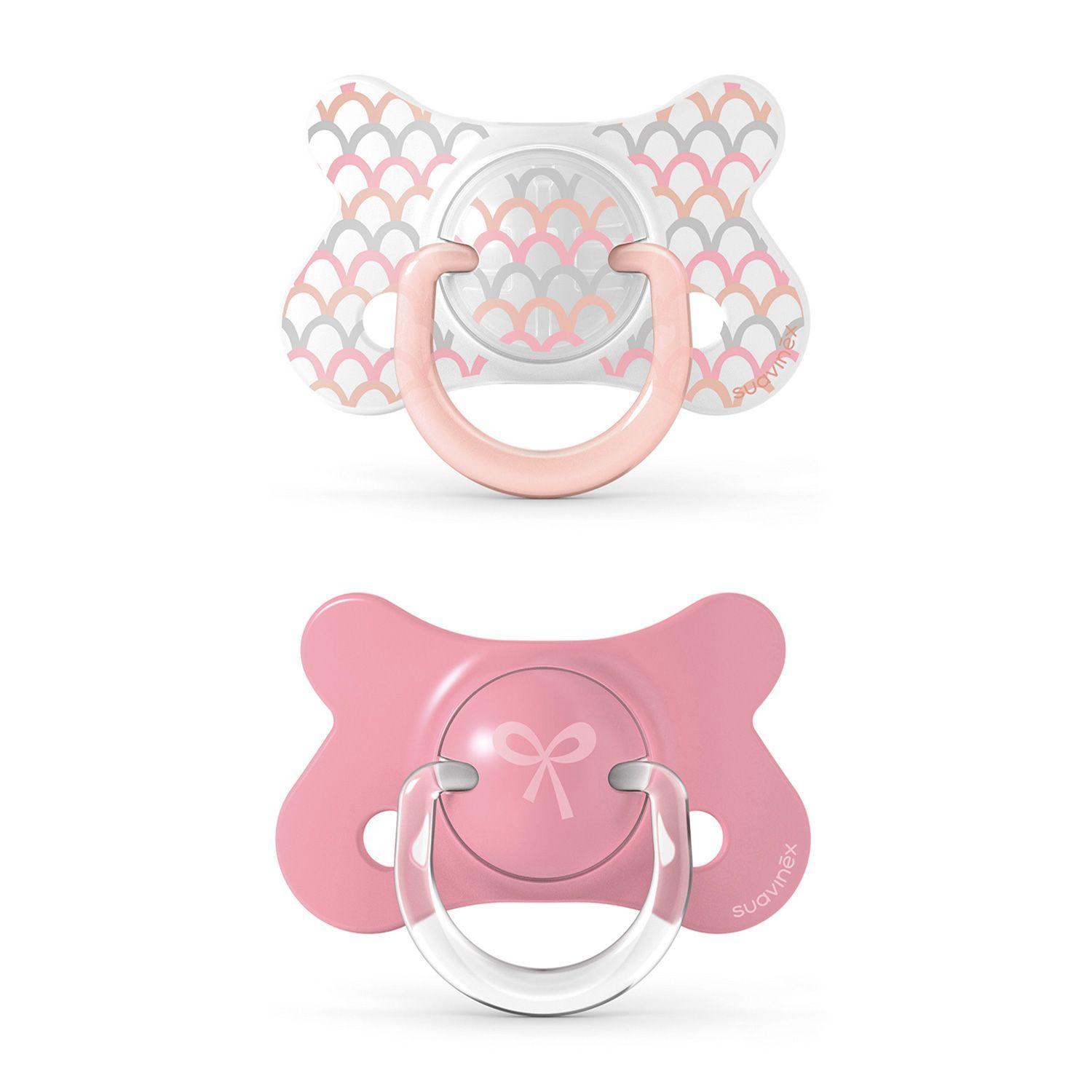 CHUPETE FUSION ANATOMICO SILICONA 4/18 MESES MEMORIES ROSADO-0