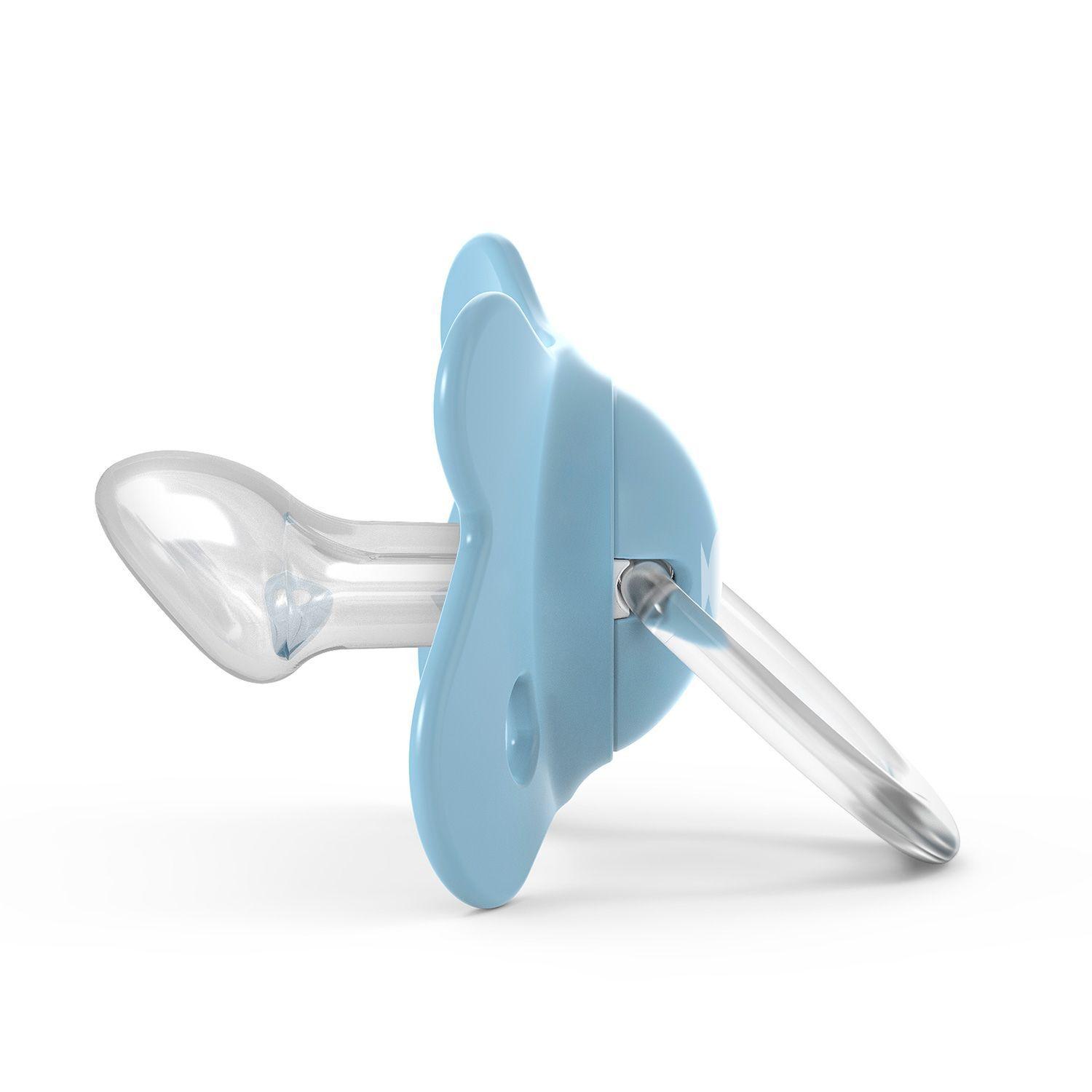 Chupete Fusion Anatomico Silicona 4-18 meses 2 Un Memories Azul-2