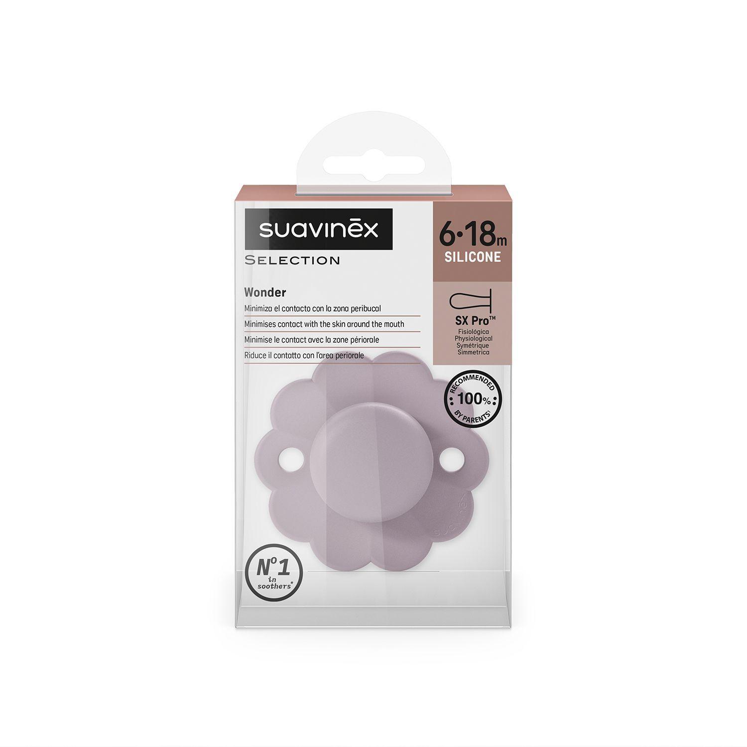 Chupete Wonder Mist Lavender Tetina Fisiológica Sx Pro Silicona 6-18 meses-3