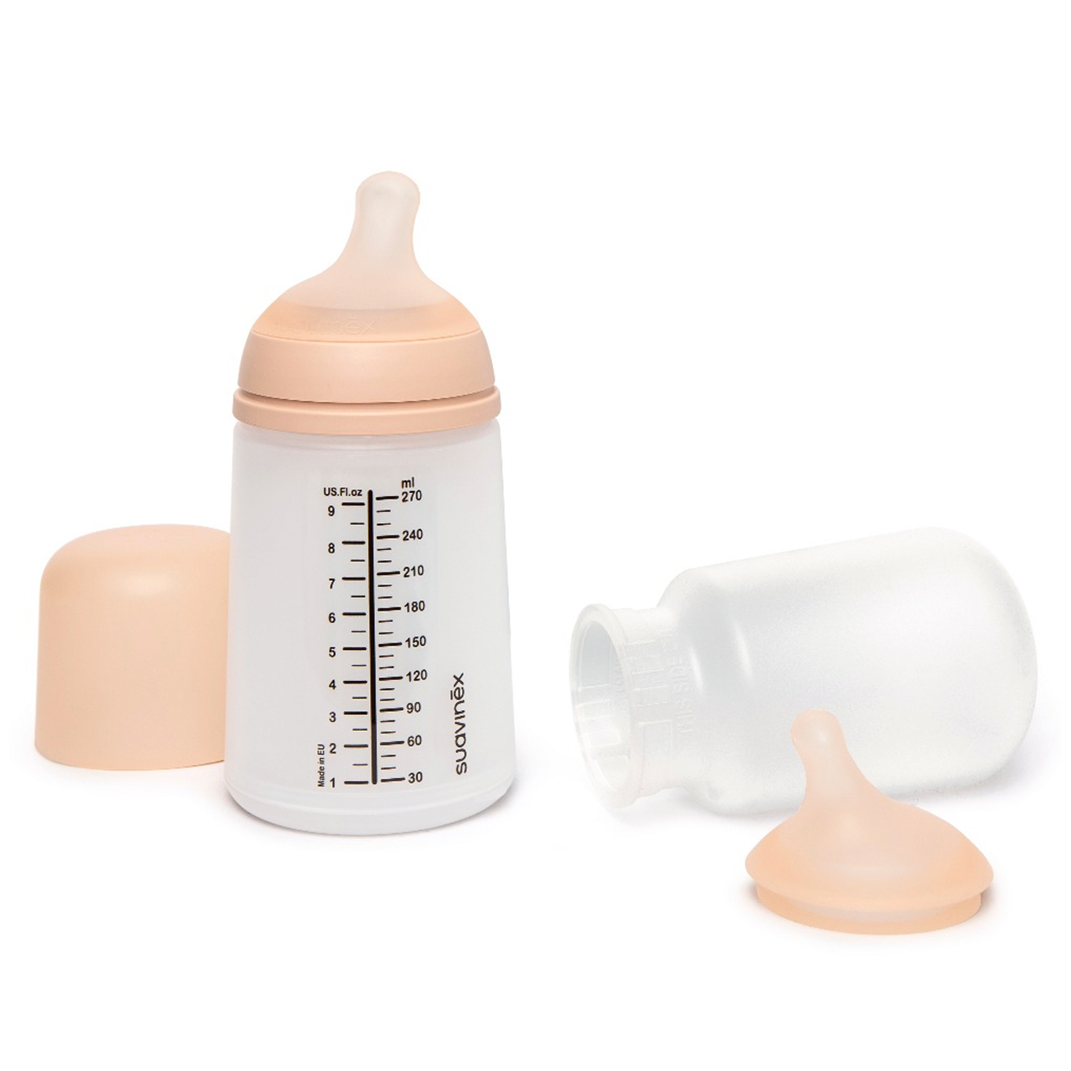 Pack Mamadera Zero.Zero 270ml Flujo Medio + Tetina de Repuesto + Bolsa Anti Cólicos de Repuesto-1