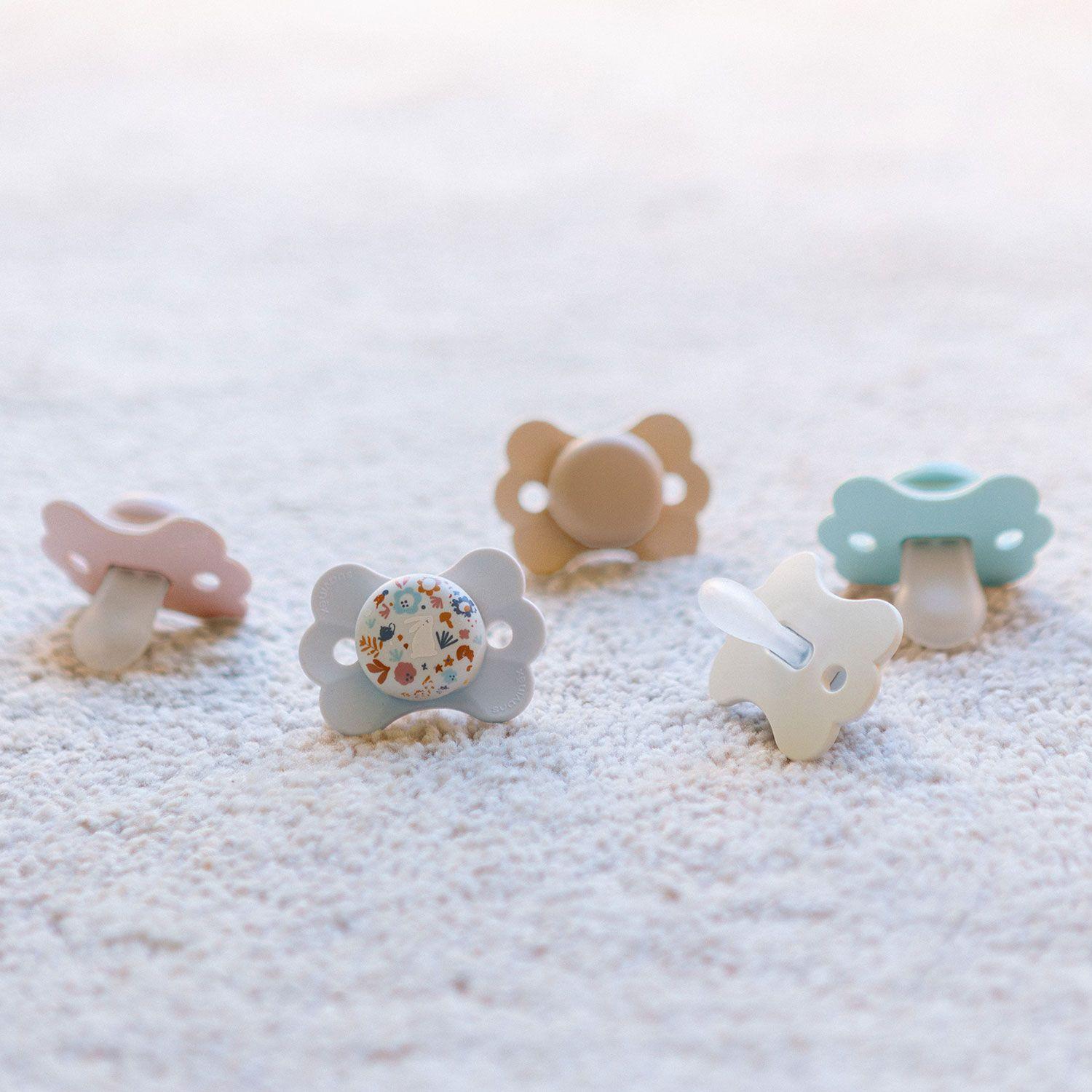 Chupetes Butterfly Azul/Beige Tetina Fisiológica Sx Pro Silicona 0-6 meses-2