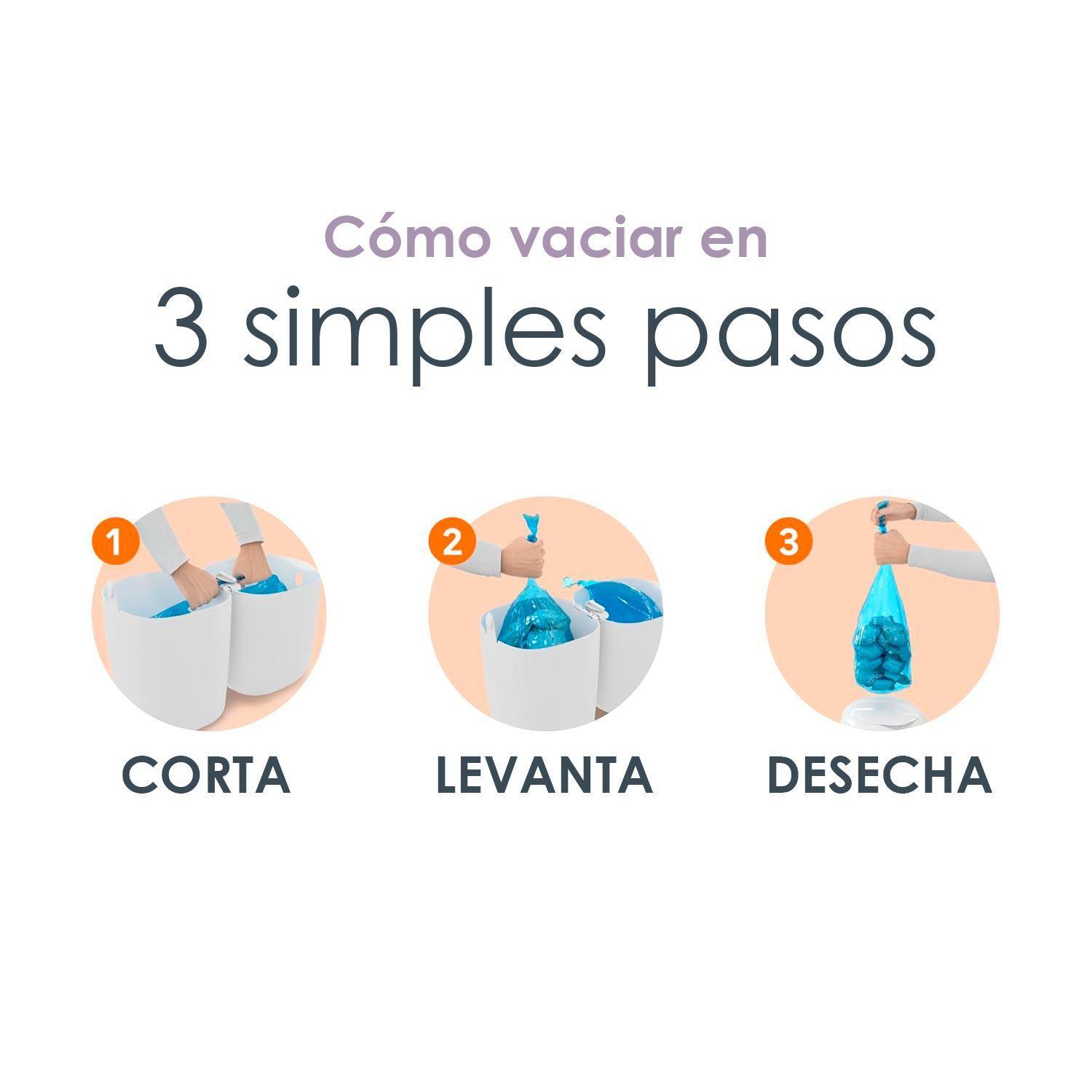 Basurero Contenedor de Pañales Diaper Genie® Compact Pail-2