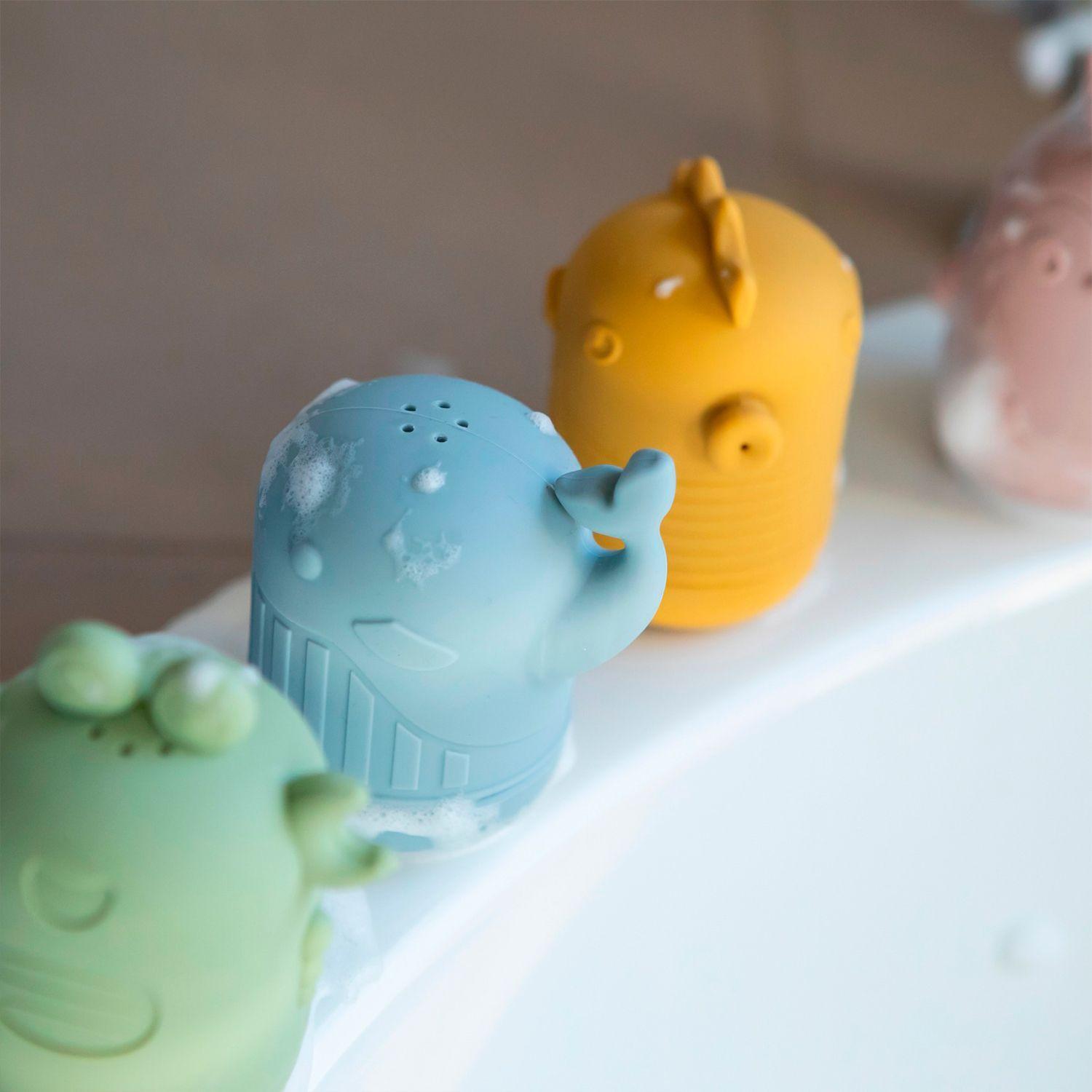 Diversión Segura en el Agua: Juguetes de Tina de Silicona BBPro-6