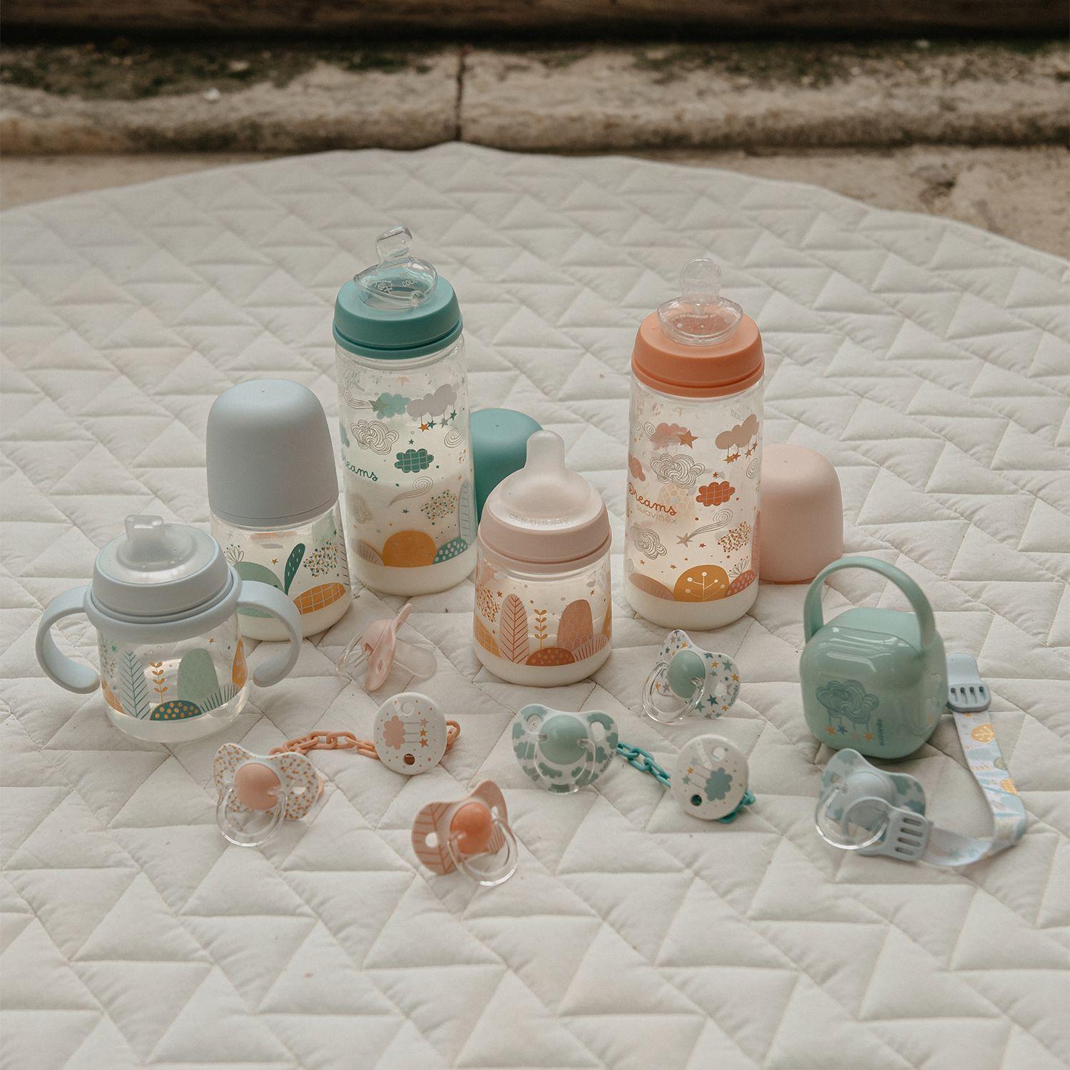 Mamadera Rosa Dreams 150 ml Tetina Fisiológica Sx Pro Flujo Lento +0 meses-3