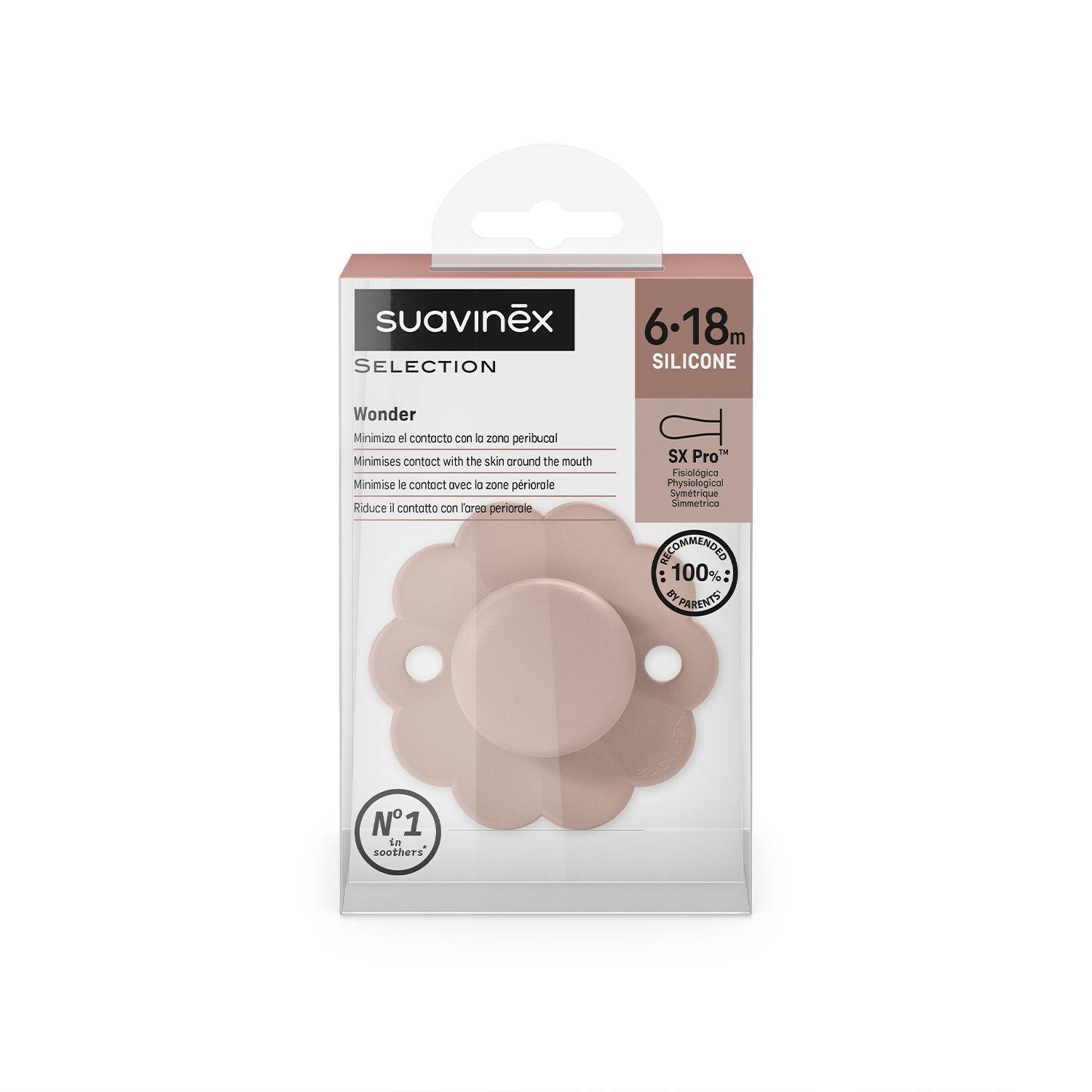 Chupete Wonder Pale Mauve Tetina Fisiológica Sx Pro Silicona 6-18 meses-3