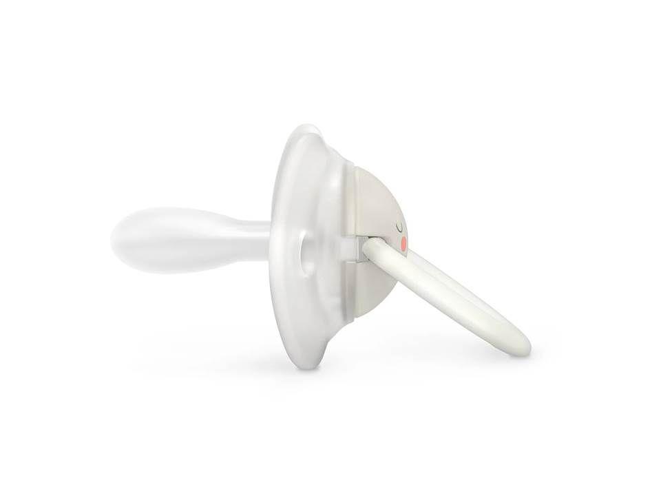 Chupetes Gris Night - Day con Tetina Fisiologica SX Pro de Silicona 6/18 meses-1