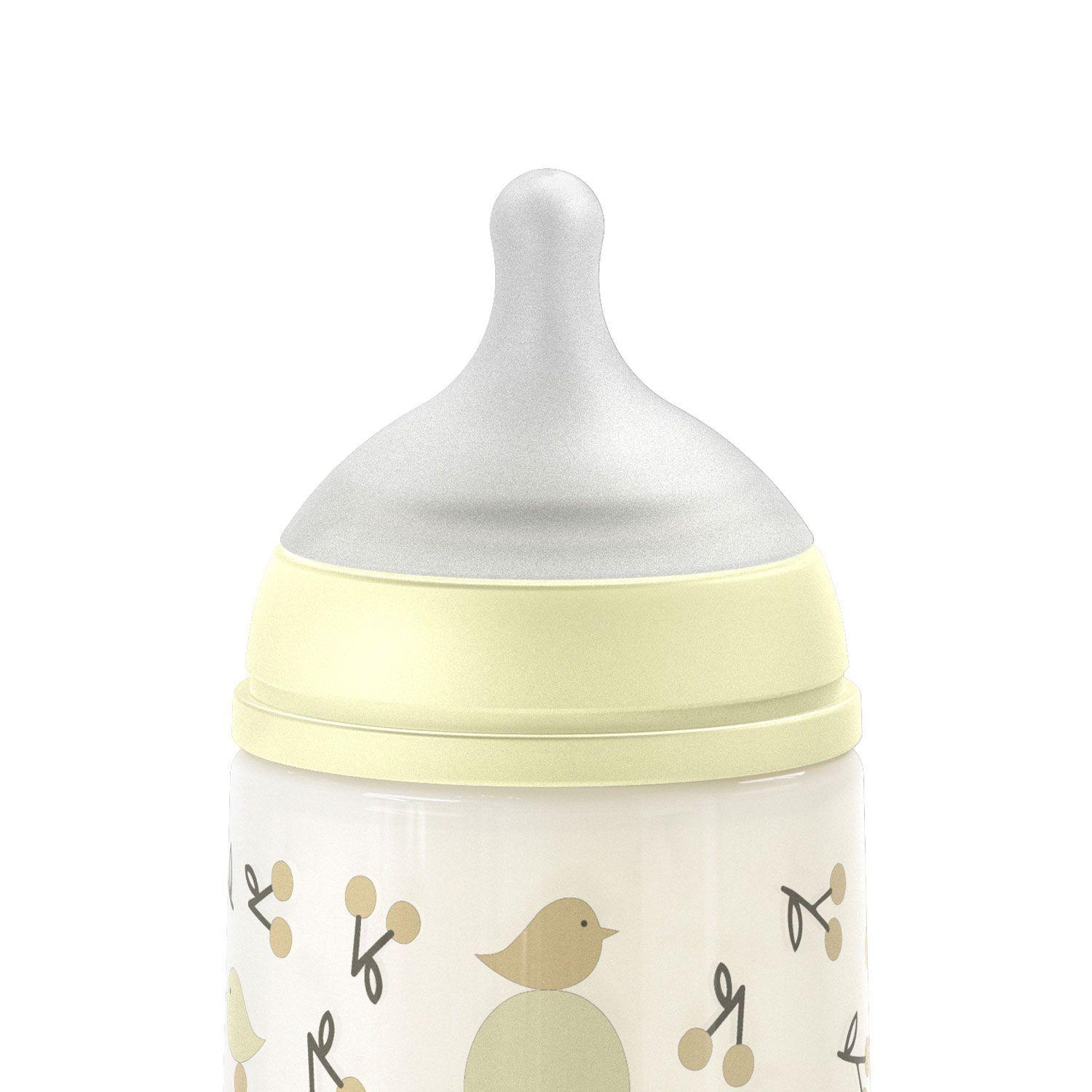 Mamadera 270 Ml Fisiol gica Silicona Birdies Beige-2