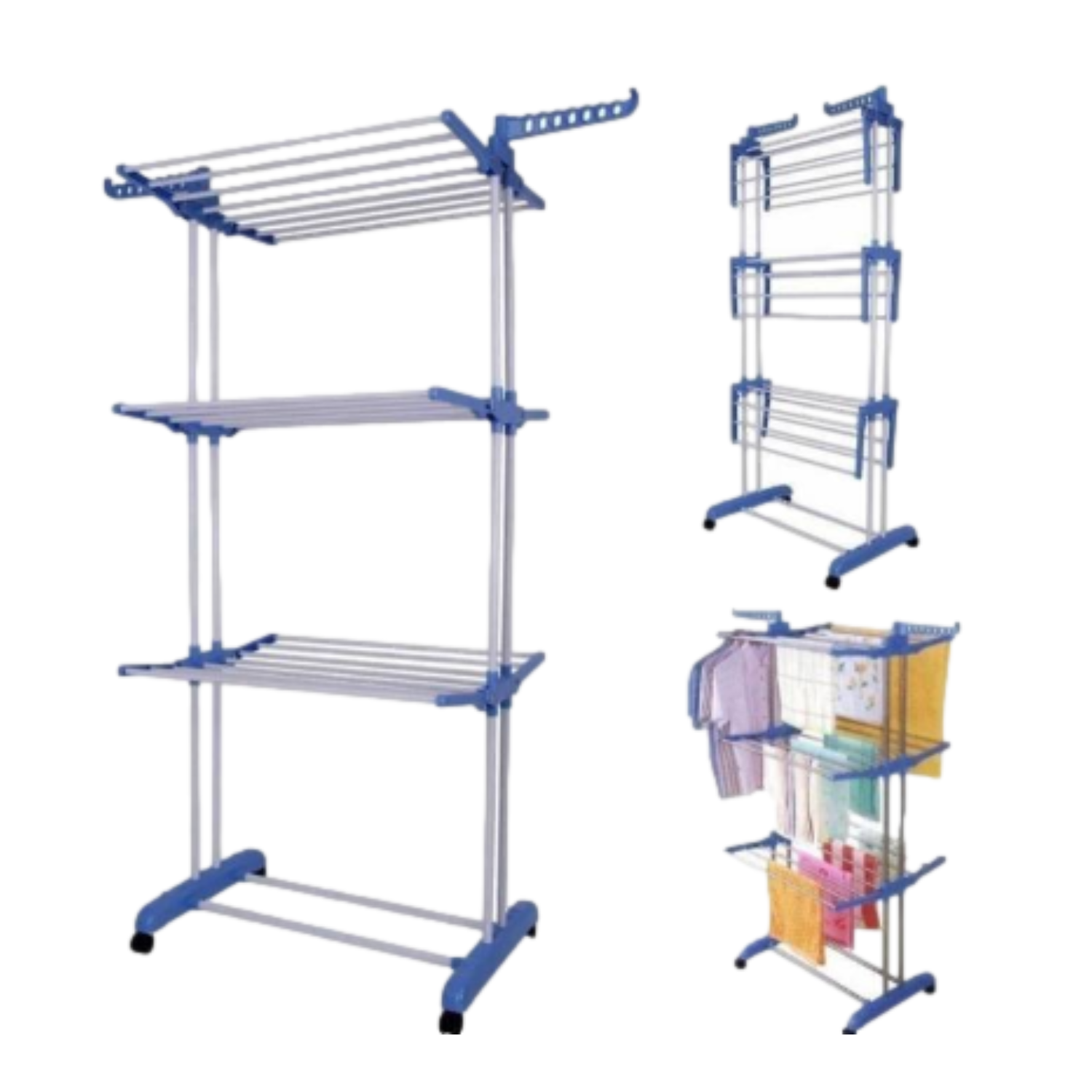 Tendedero Colgador 3 niveles plegables-1