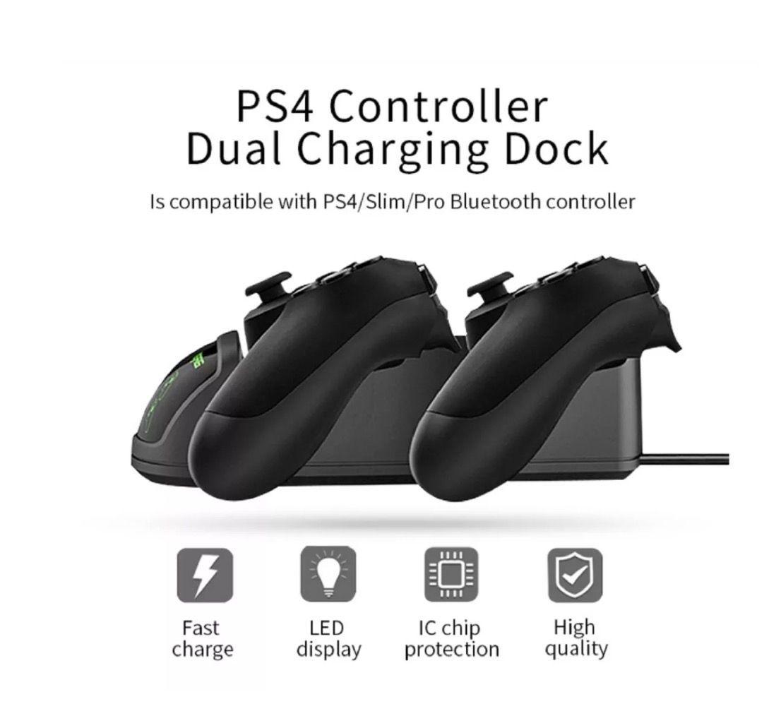 Base Cargador Mando Ps4 Control Joystick 2 -3