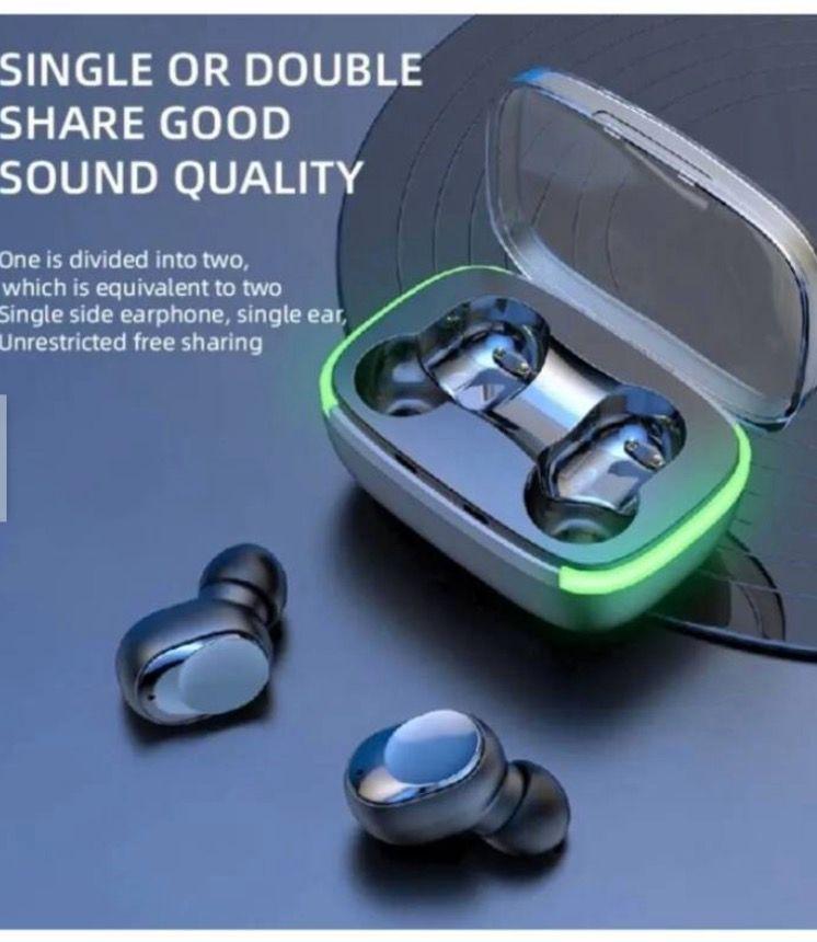 Audifonos Inalambricos Bluetooth TWS 5.1 Con Power Bank y Touch Y60-3
