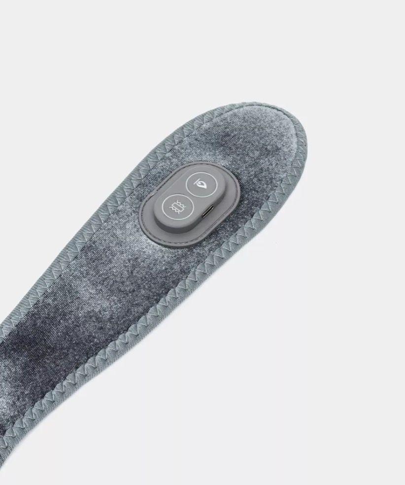 Almohadilla Térmica Vibración Para Cuello Masajeador GRIS Usb-4