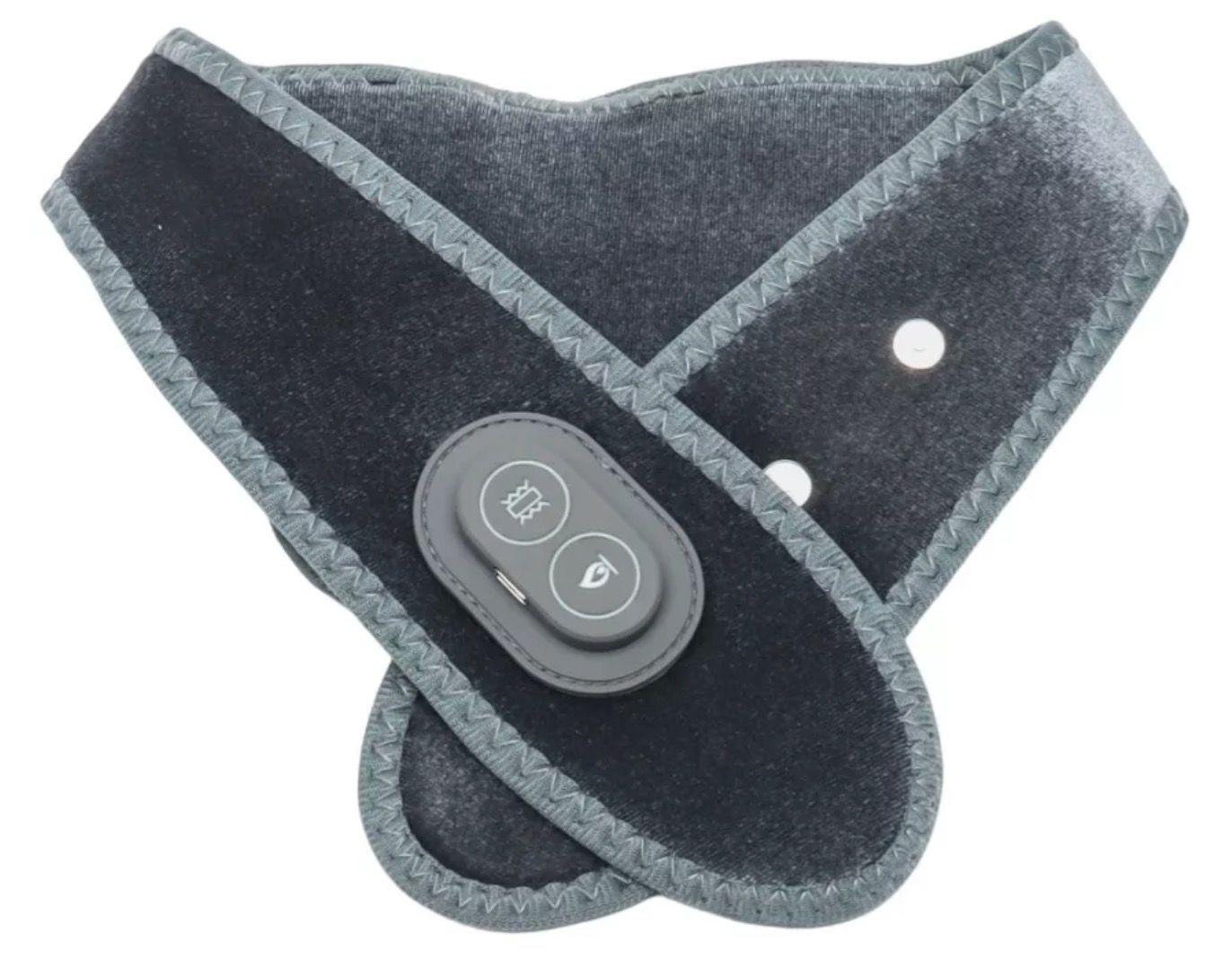 Almohadilla Térmica Vibración Para Cuello Masajeador GRIS Usb-5