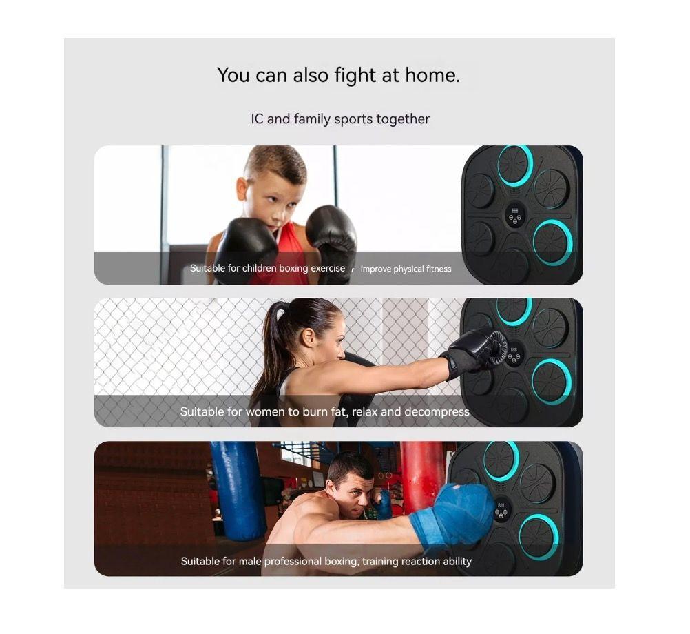 Máquina De Boxeo Con Música Bluetooth, Objetivo De Boxeo-3