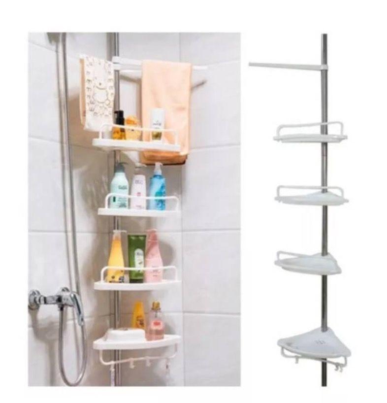 Esquinero De Ducha Multi-uso 4 Repisas Ajustable -2