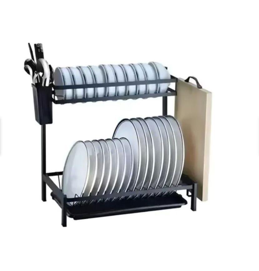 Escurridor De Platos 2 Pisos Metal Rack 14 platos-2