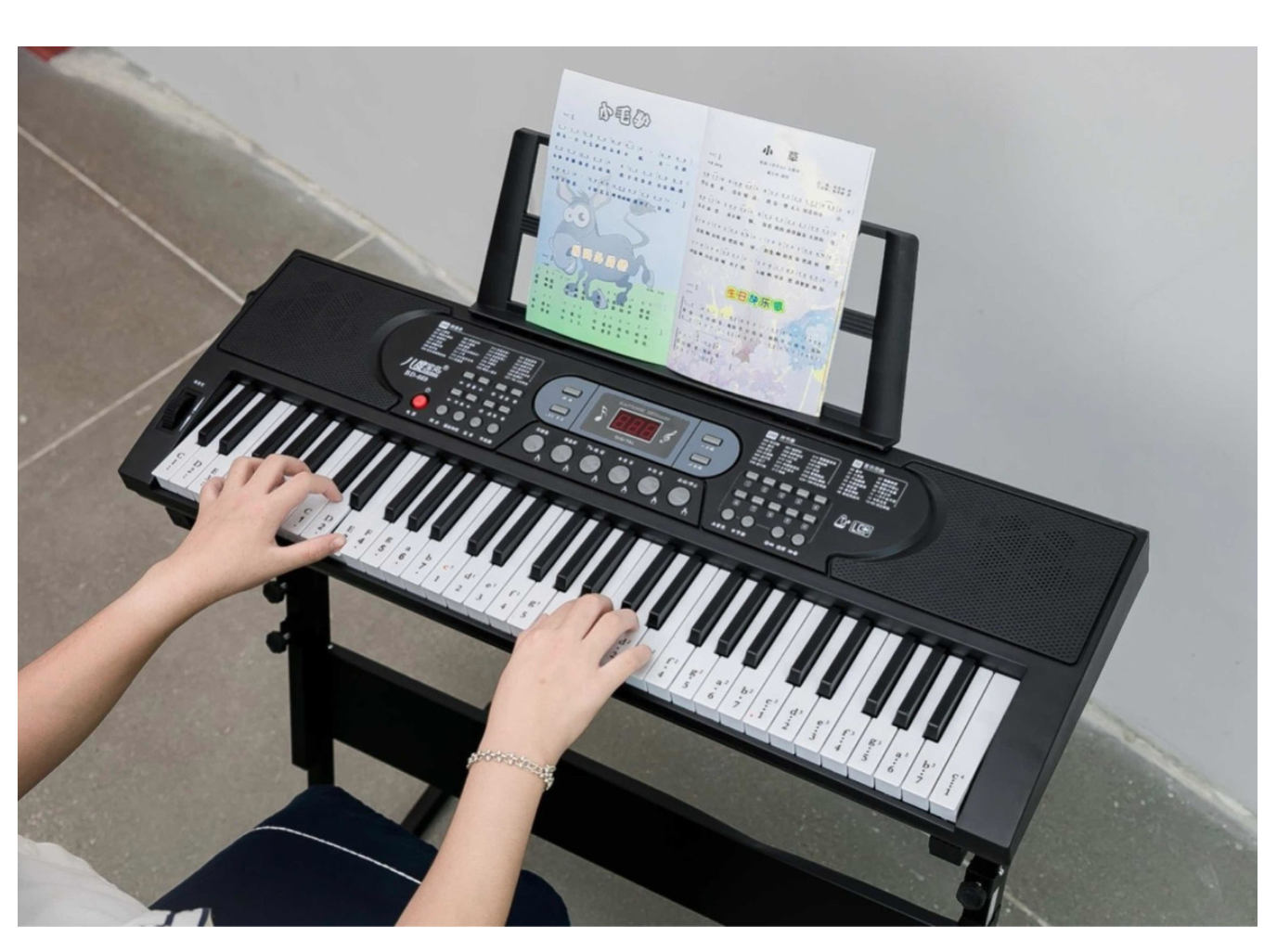 Teclado- Piano Musical 61 Teclas  Mls-6639-2