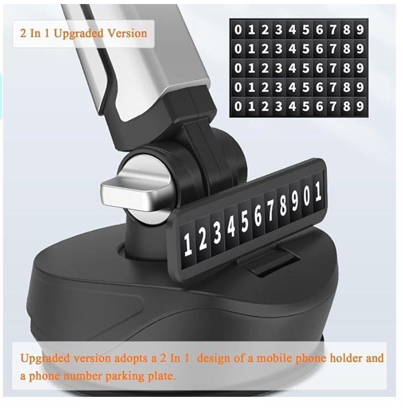 Soporte Para Teléfono con Brazo Robot Auto 360 Grados-2