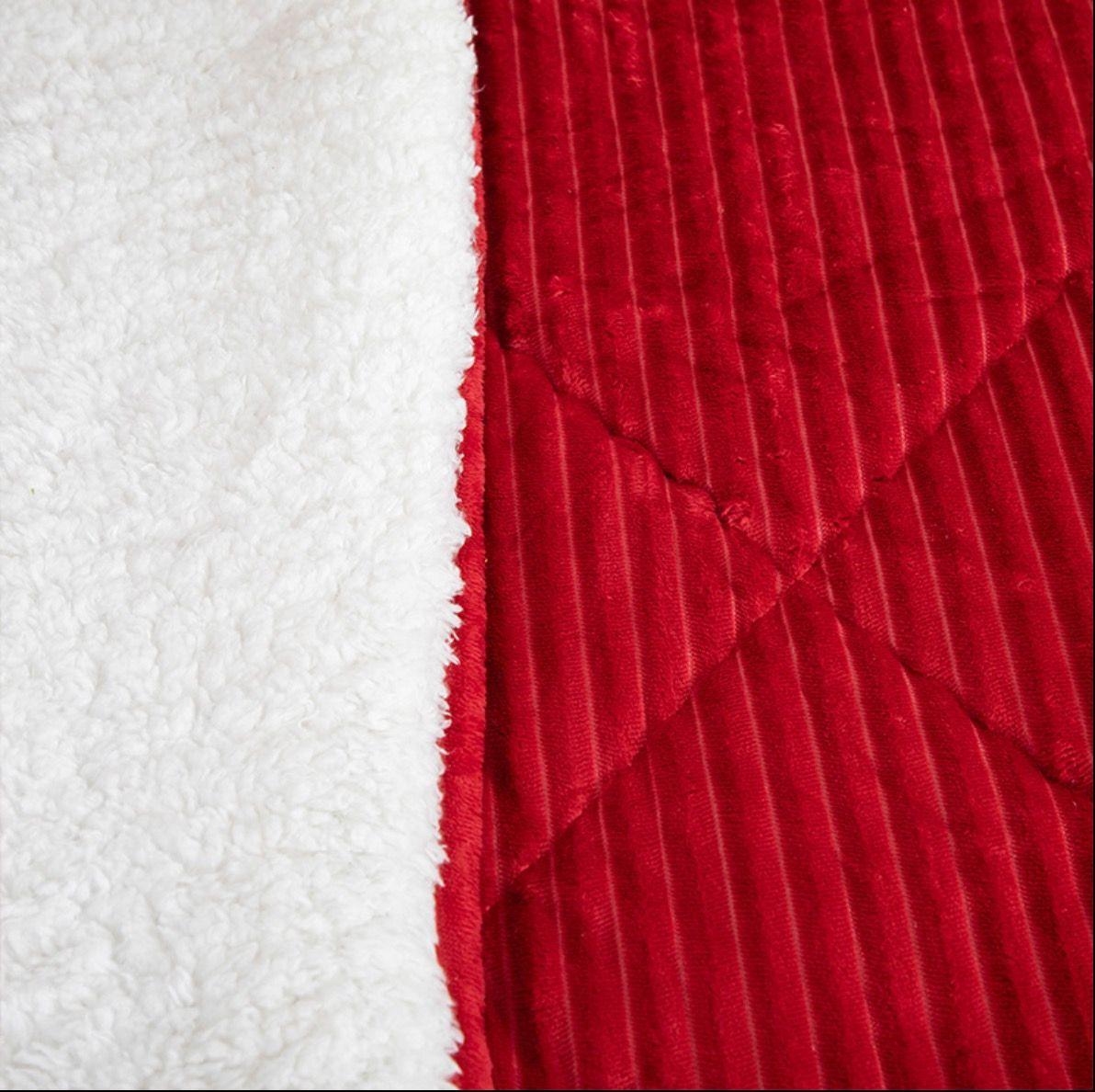 Cubrecama Sherpa Coral 2,00 x 2,30 ROJO Rallas-1