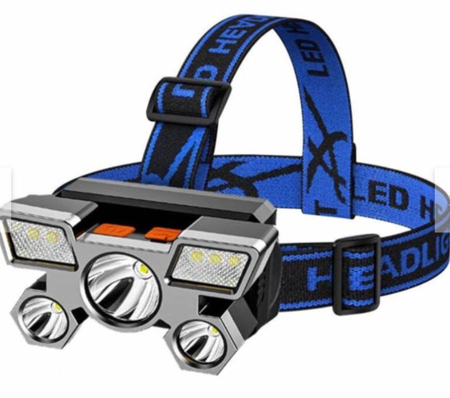 Linterna Frontal Led Zoom 5 Luces Recargable-1