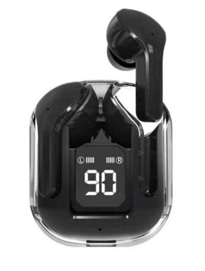 Audifonos Inalambricos Bluetooth Air31 Con Power Bank TransparenteLed-2