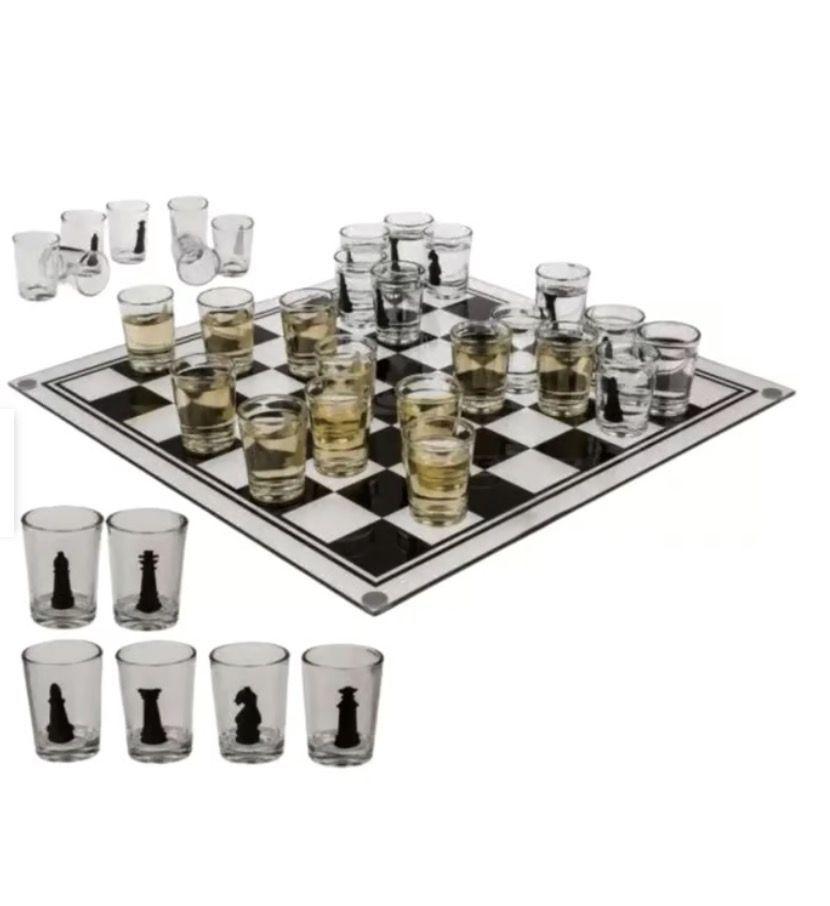 Ajedrez Juego Familiar Shots Set Game-3