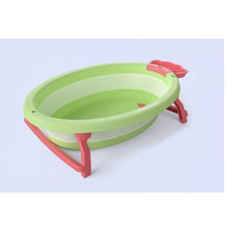 Tina Bañera Plegable Para Baño Bebé Verde con Termostato-2