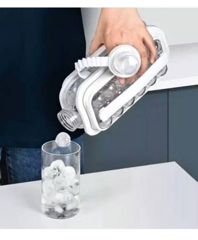 Botellas De Agua Cubo De Hielo Con Tapa Para Hacer-3