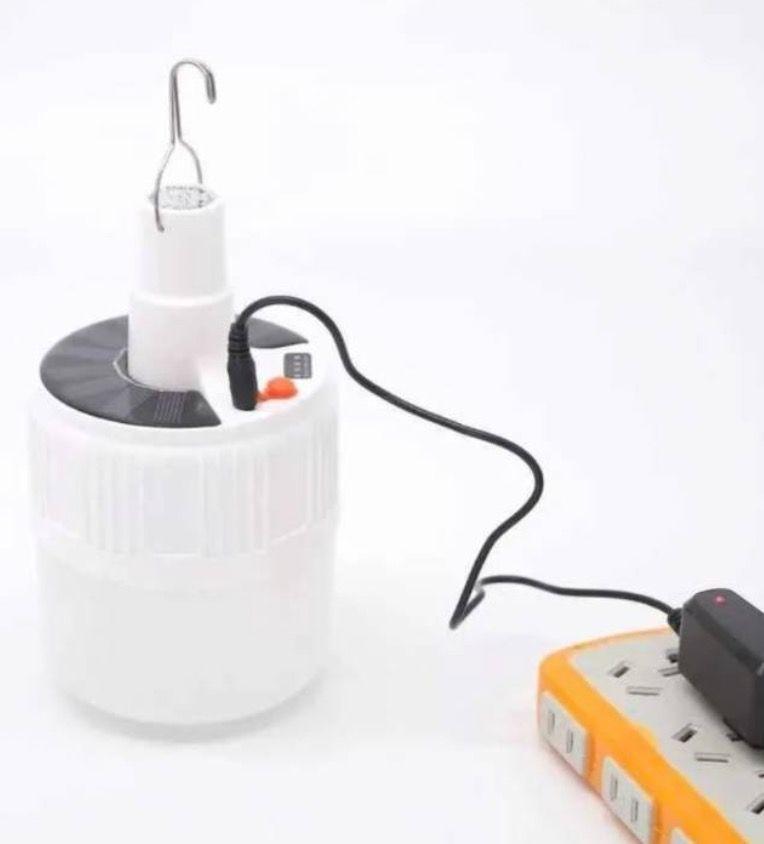 3 x Lámpara Led Solar Recargable Camping Usb Foco-3