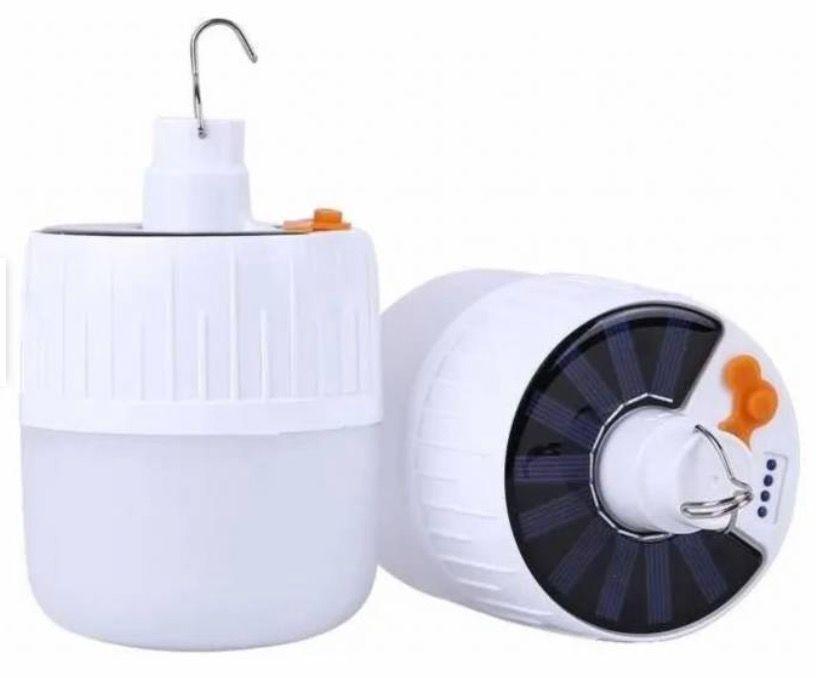 3 x Lámpara Led Solar Recargable Camping Usb Foco-2
