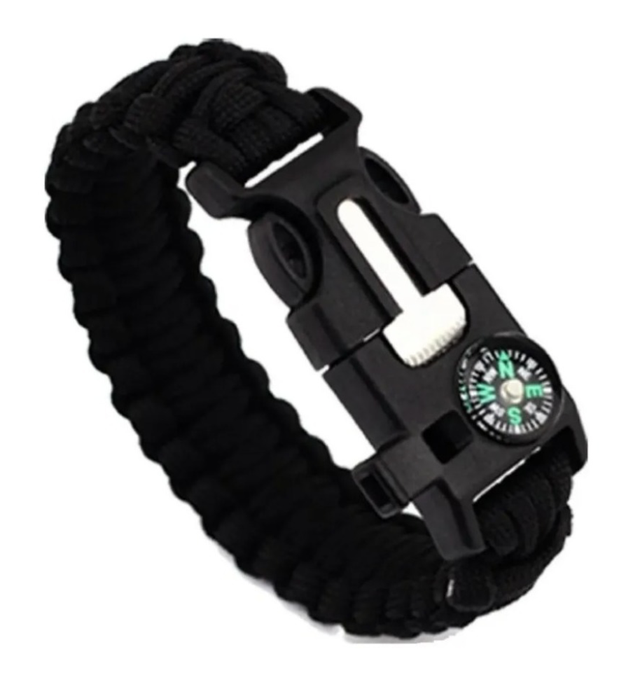 Pulsera Paracord Treking Y Escalada Supervivencia 5 En 1-0