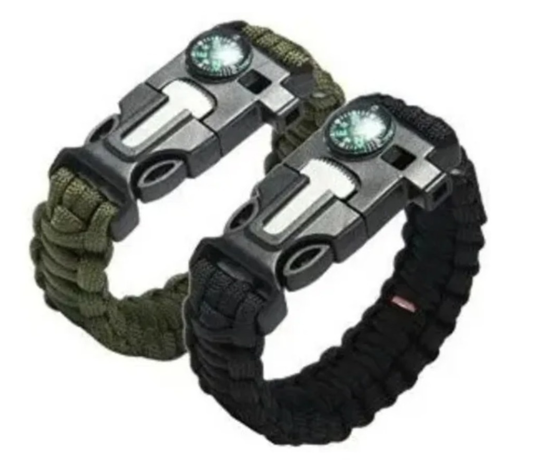 Pulsera Paracord Treking Y Escalada Supervivencia 5 En 1-1