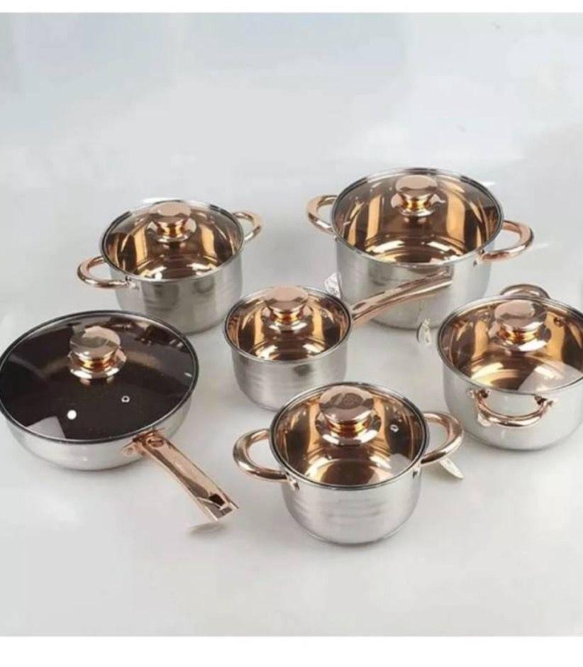 Juego De Batería De Cocina Juego De Ollas 12 Pieza-2
