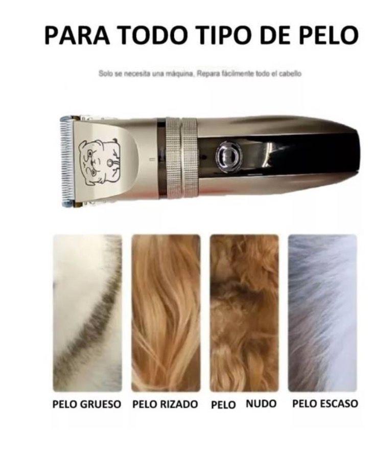 Máquina Corta Pelo Mascota Bajo Sonido-4