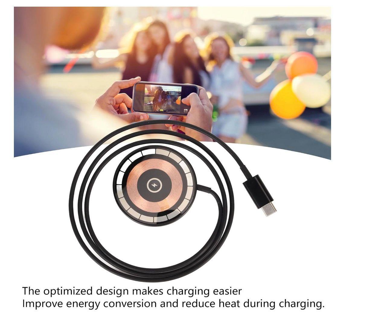 Cargador Almohadilla de Carga Magnética para Teléfono Tipo C de 15 W-4