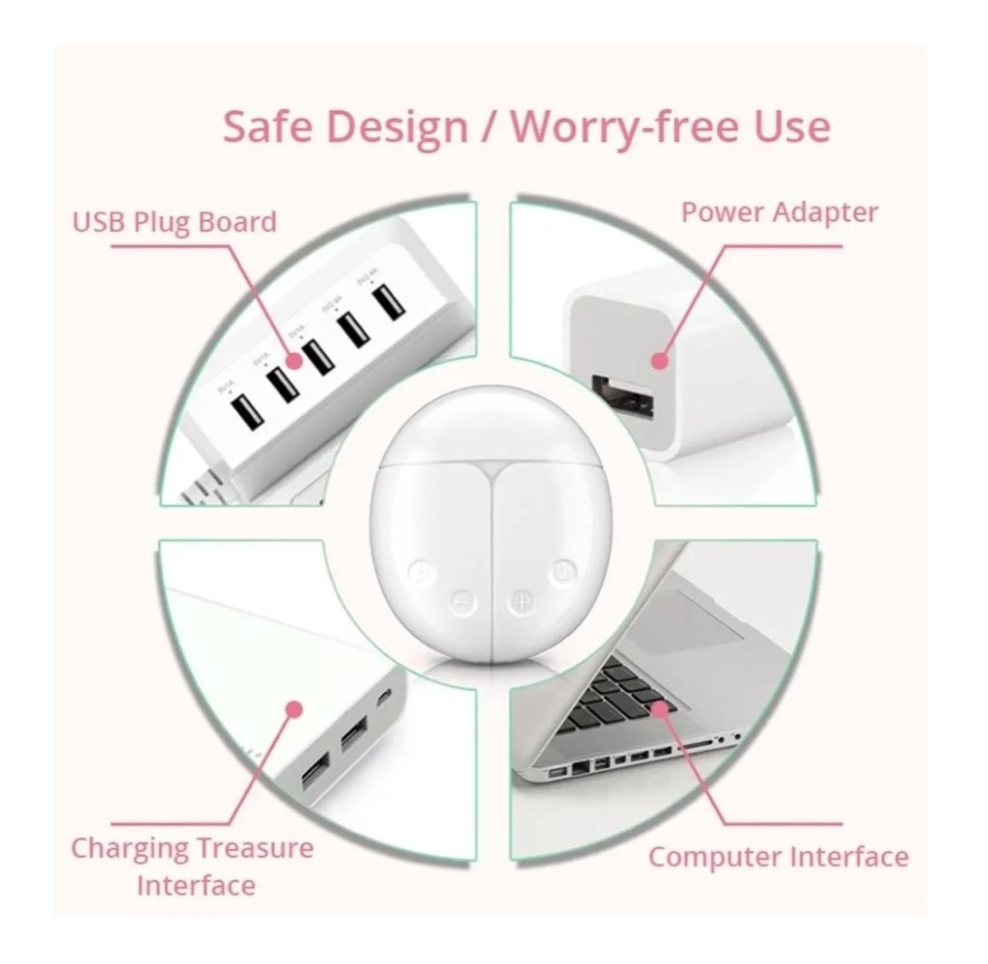 Extractor De Leche Saca Leche Eletrico Usb-3