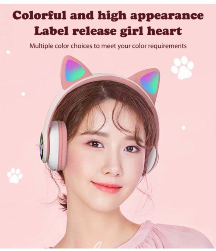 Audífonos Inalámbricos Bluetooth L550 Cat Ear Recargable-3