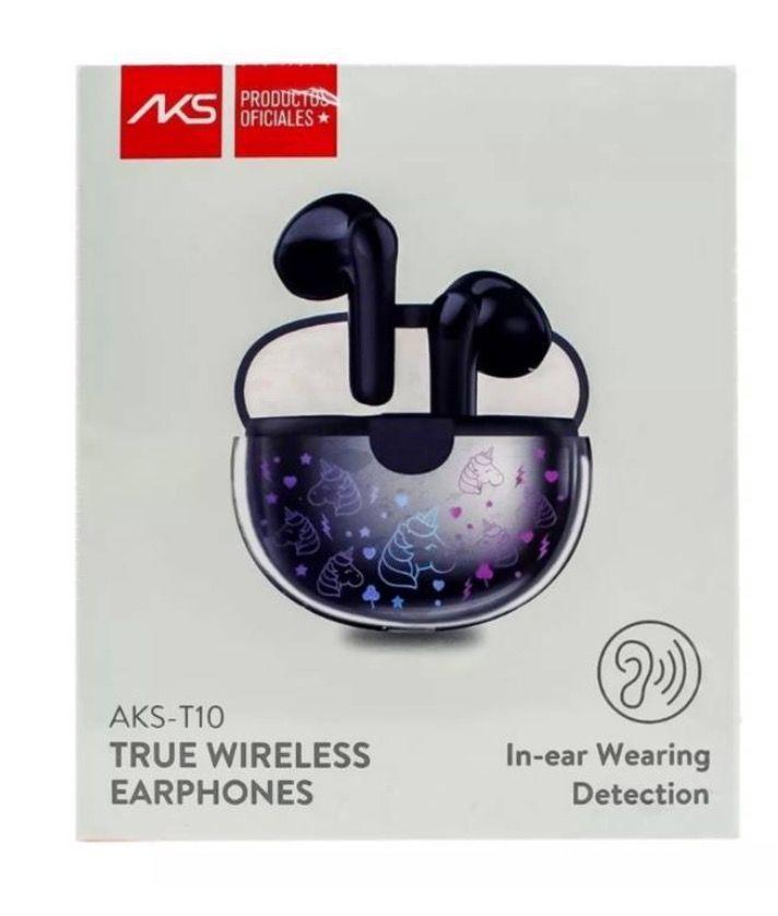 Audifonos Inalambricos Bluetooth AKST10 Con Power Bank-0