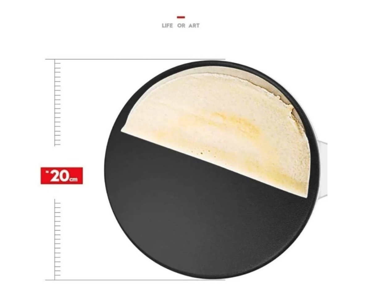 Panquequera Electrica Crepera Sartén 20 Cm Antiadherente-4