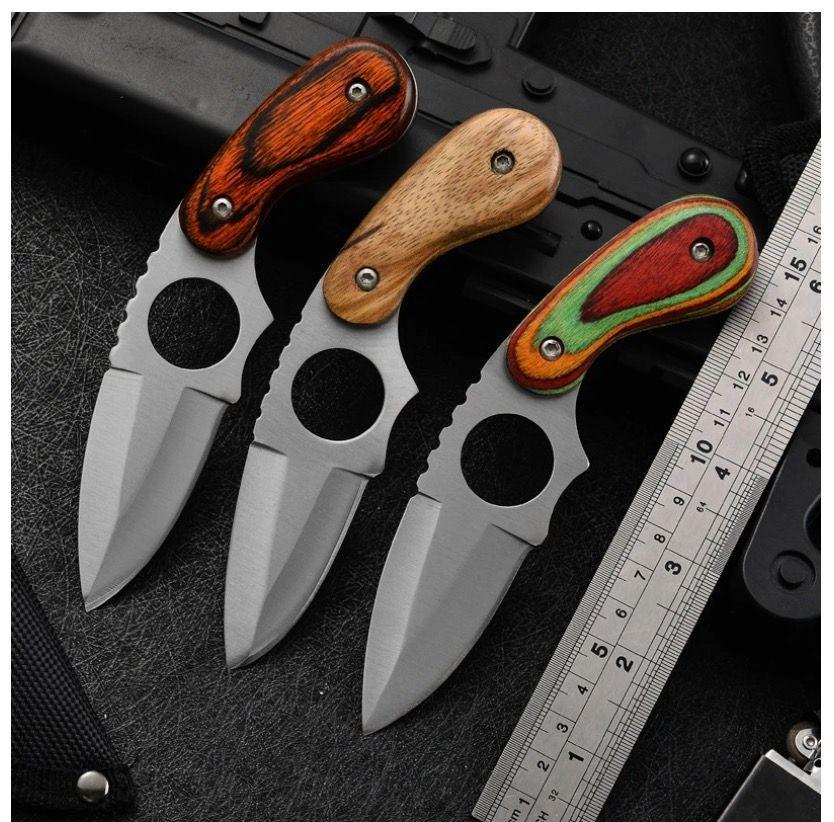 Cuchillo de Camping de hoja fija con funda-3
