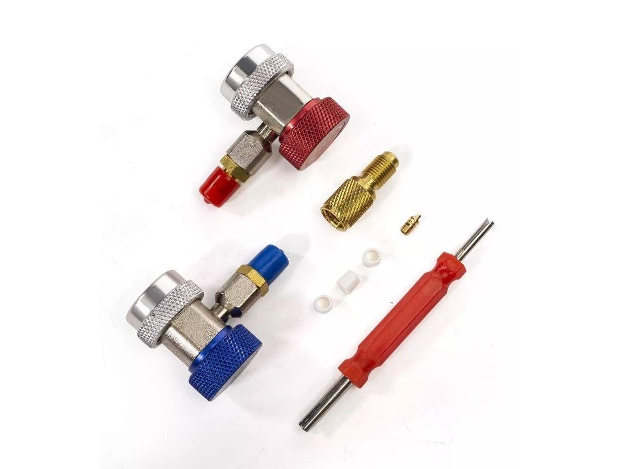 Kit Manómetro Carga Aire Acondicionado Profesional-5